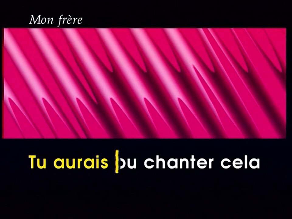 KARAOKE MAXIME LE FORESTIER - Mon frère