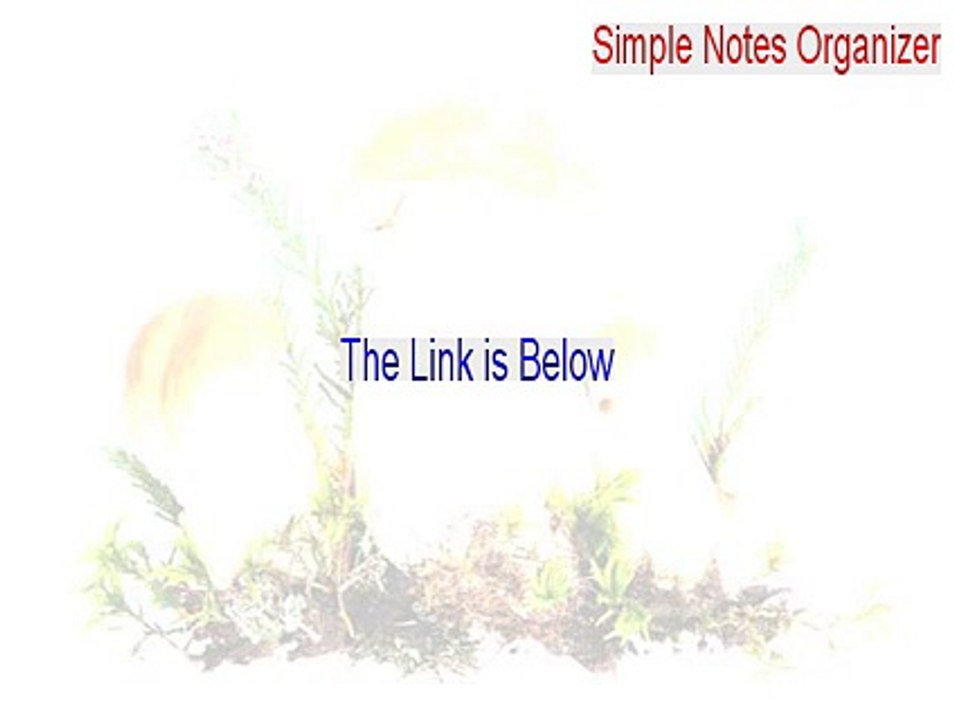 Simple Notes Organizer Free Download (Legit Download 2015)