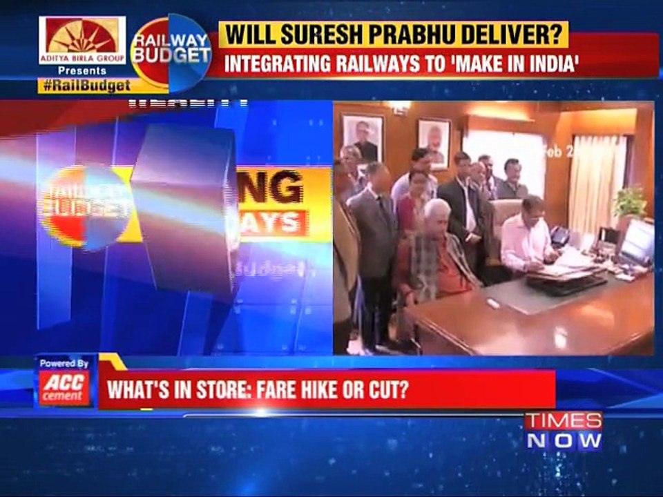 Suresh Prabhu to present rail budget today