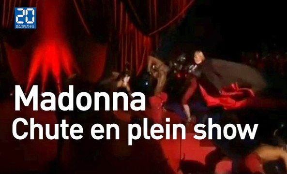 Madonna fait une grosse chute aux Brit Awards