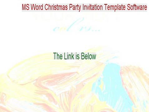 MS Word Christmas Party Invitation Template Software Crack - Legit Download