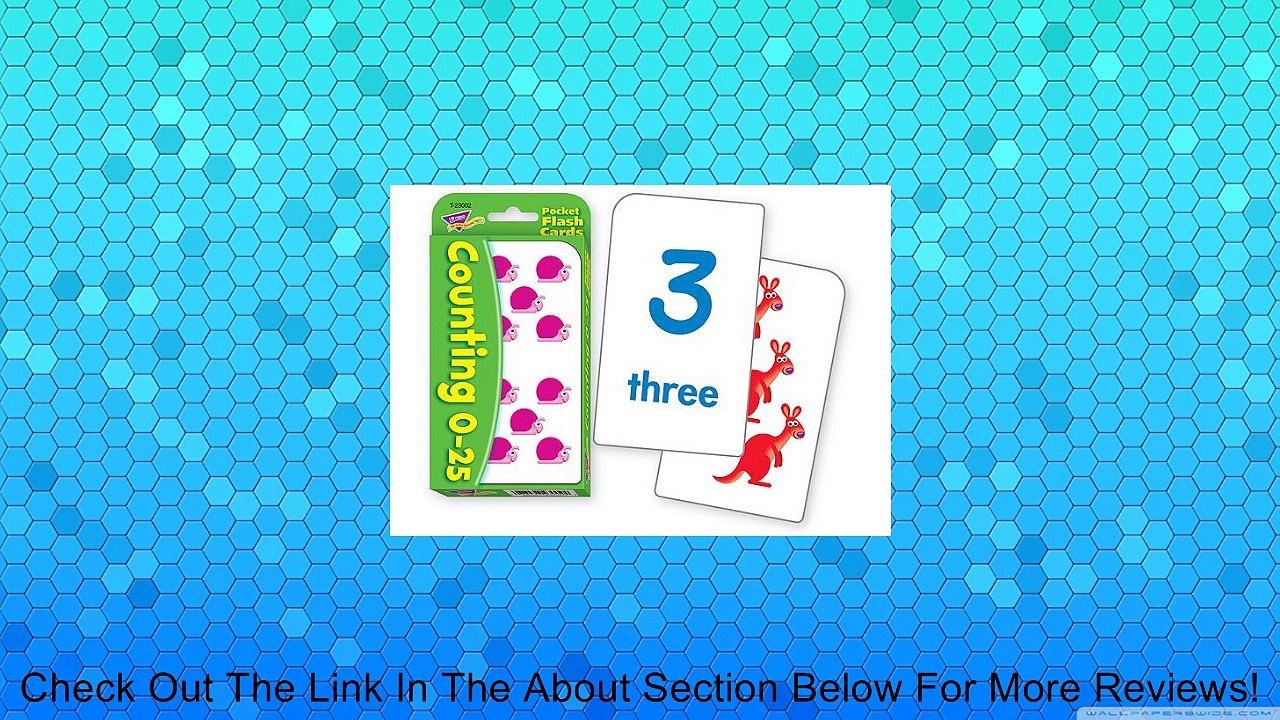 Counting 0-25 Pocket Flashcards Review