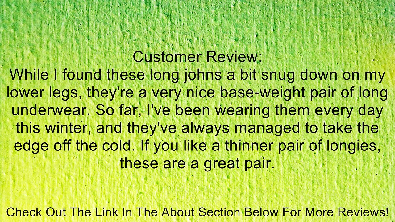 Duofold Men's Varitherm Performance Base Layer Thermal Pant Review