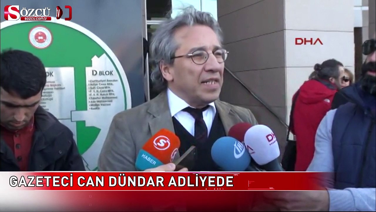 Can Dündar ifade vermek için adliyede
