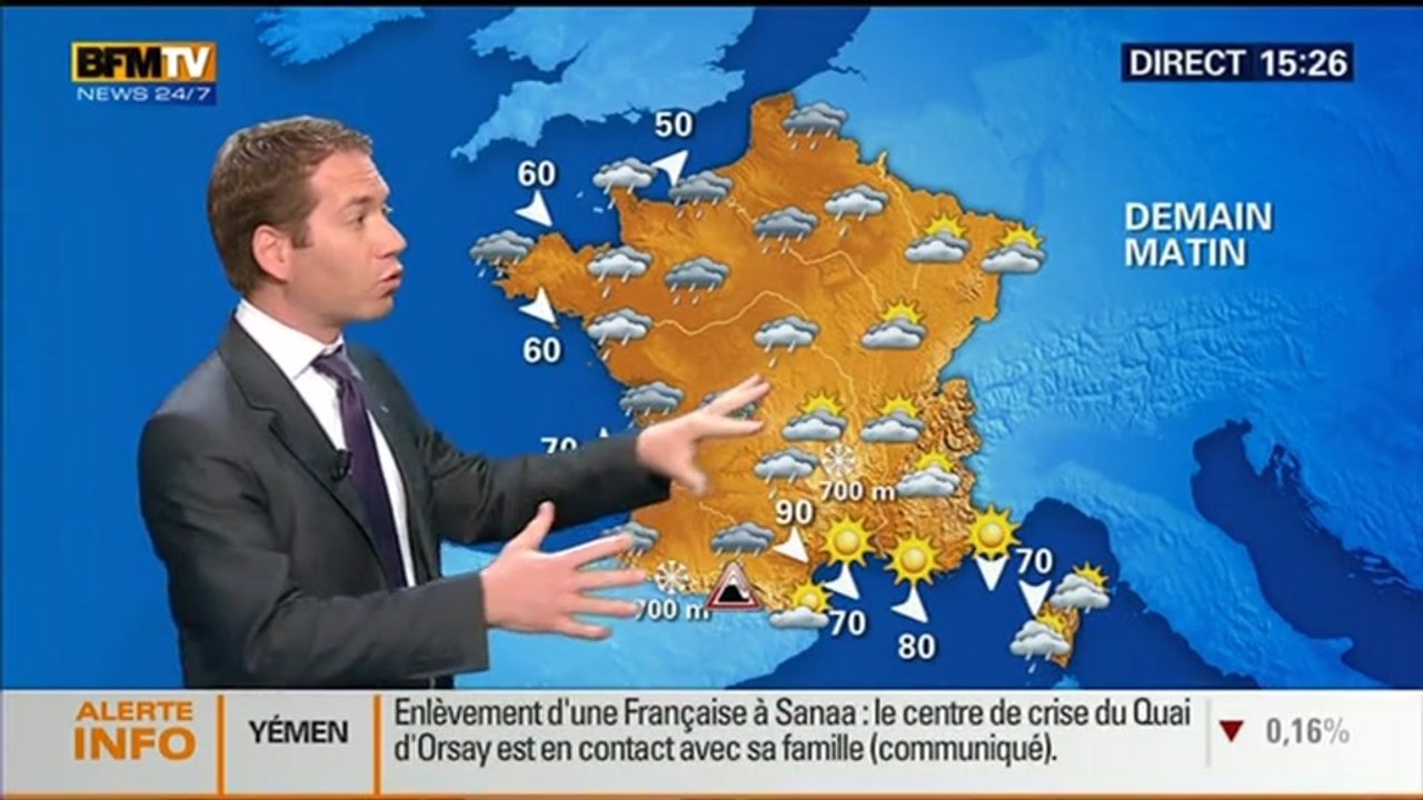 La météo pour ce mercredi – 24/02