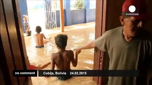 Heavy flooding in Bolivia leaves hundreds of families homeless