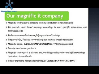 Oracle scm purchasing online training