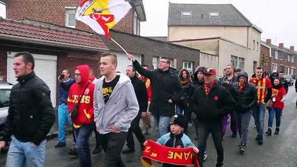 Manifestation de supporters lensois à Avion - 26-02-15