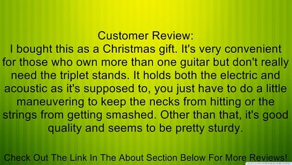OnStage GS7462DB Double Electric and Acoustic Guitar Stand Review