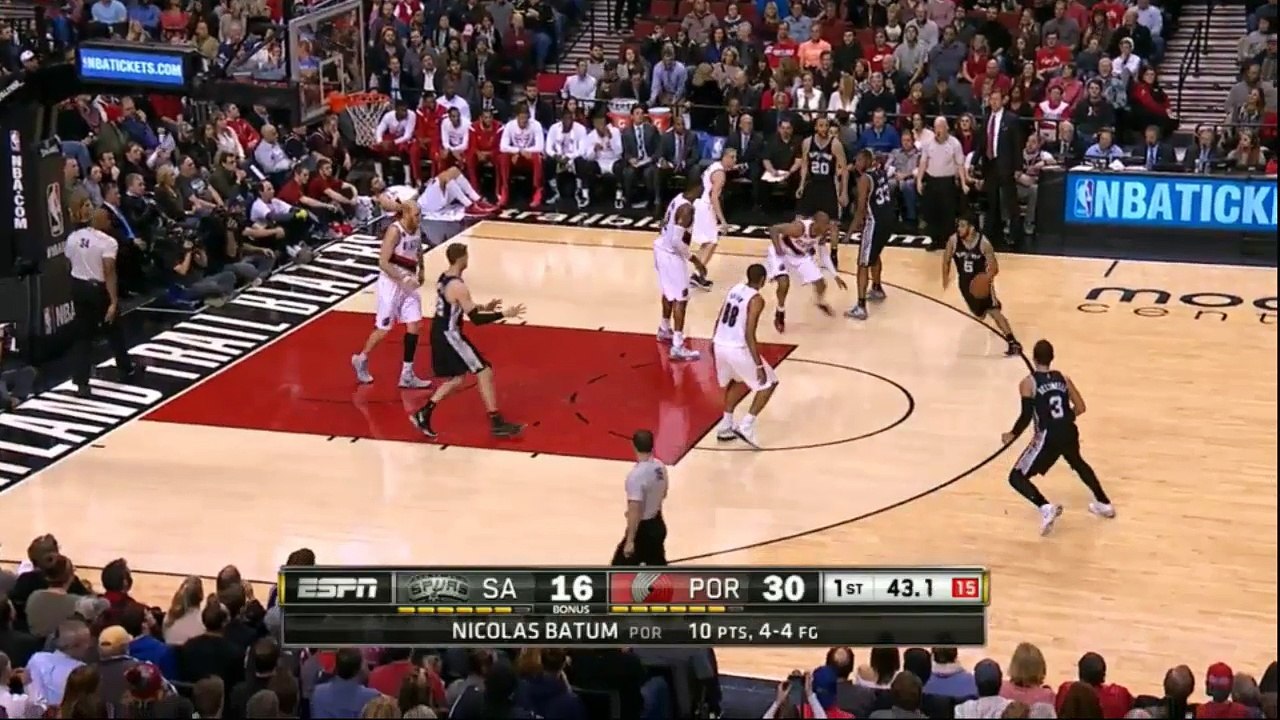 Nicolas Batum face aux Spurs