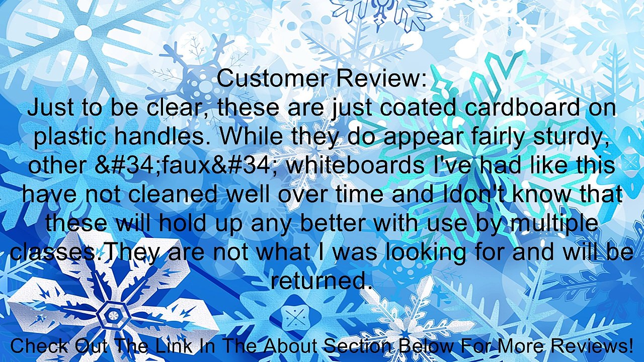 Learning Resources Write-on / Wipe-off Answer Boards Review