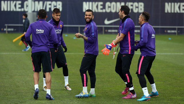 Training session (26/02/15): Squad start preparations for Granada game