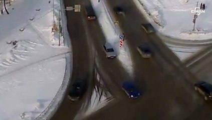 Rusya’da feci kaza anı kameraya yansıdı