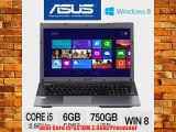 ASUS A55A-TH52 Laptop Computer - 3rd generation Intel Core i5-3210M 2.5GHz 6GB DDR3 750GB HDD