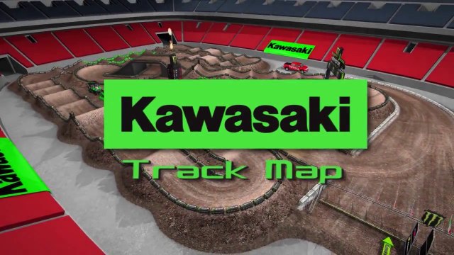 2015 AMA Supercross Rd 9 Atlanta - Track Map (720p HD)