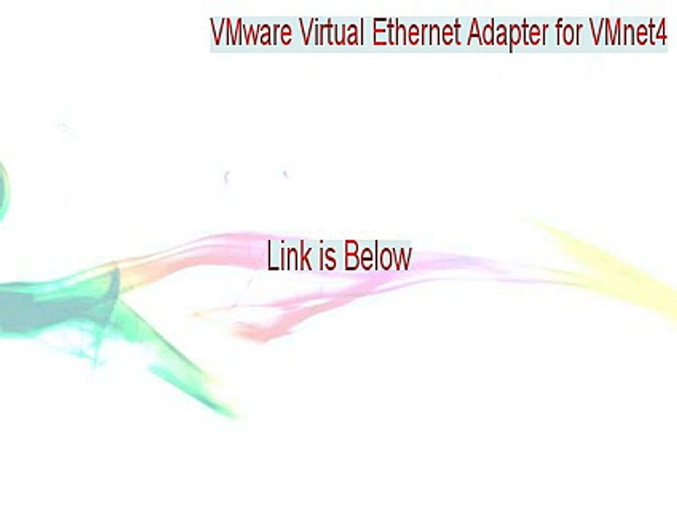 VMware Virtual Ethernet Adapter for VMnet4 Full (Instant Download)