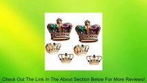 Mardi Gras Colored Crowns Gold Trim Tuxedo Studs and Cufflinks Review