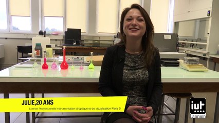Julie : d'un bac technologique à une école d'optique.