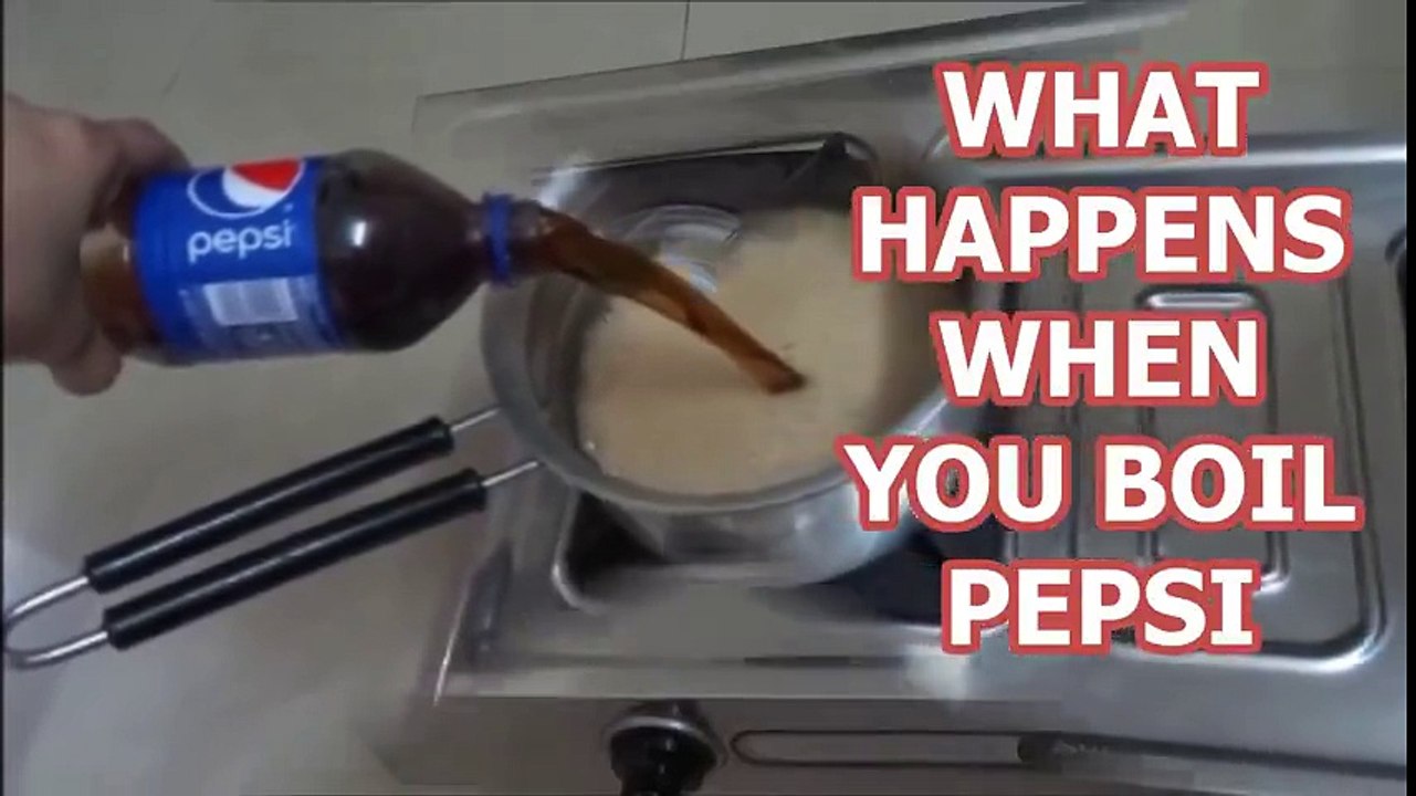 What Happen when we boiled pepsi