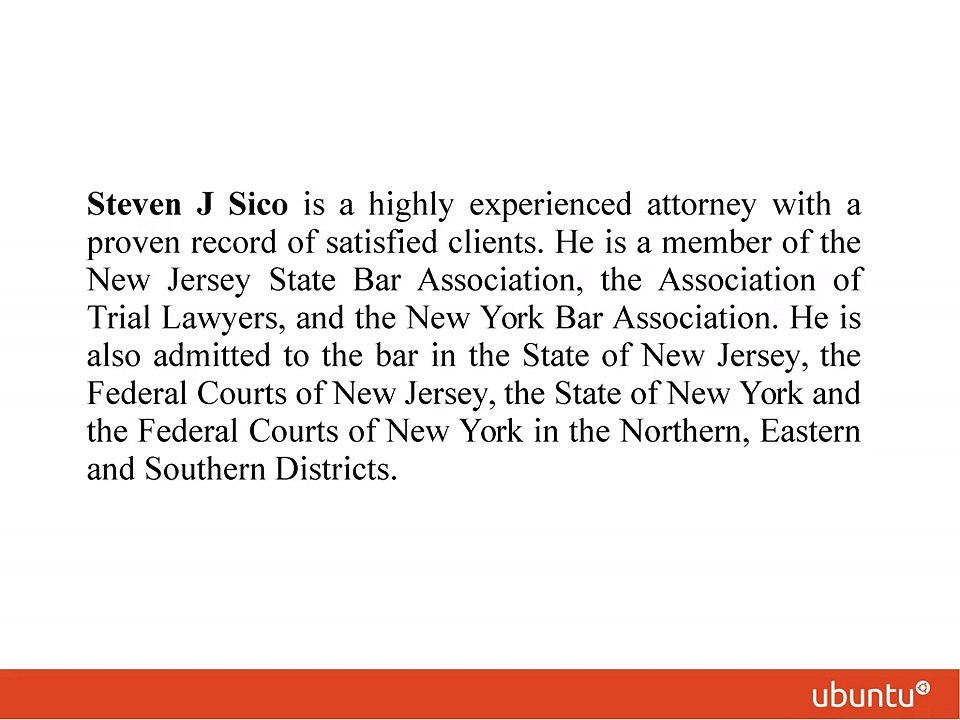 Steven J Sico Attorney