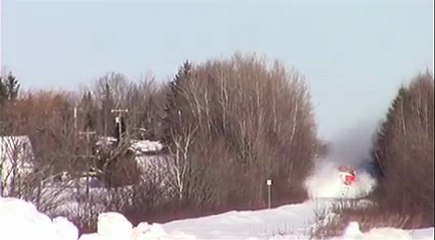 watch the amazing and funny train running in ice land with full speed