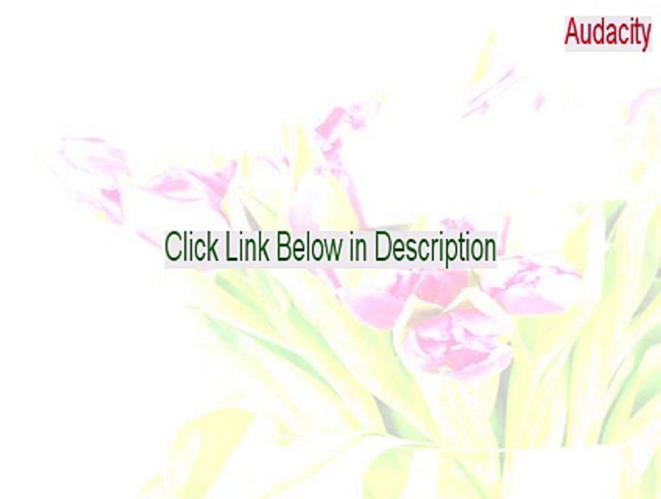 Audacity Serial - Free Download