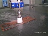 With a waterjet cutting machine, copper cutting video