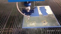 With a waterjet cutting machine, mirror cutting video