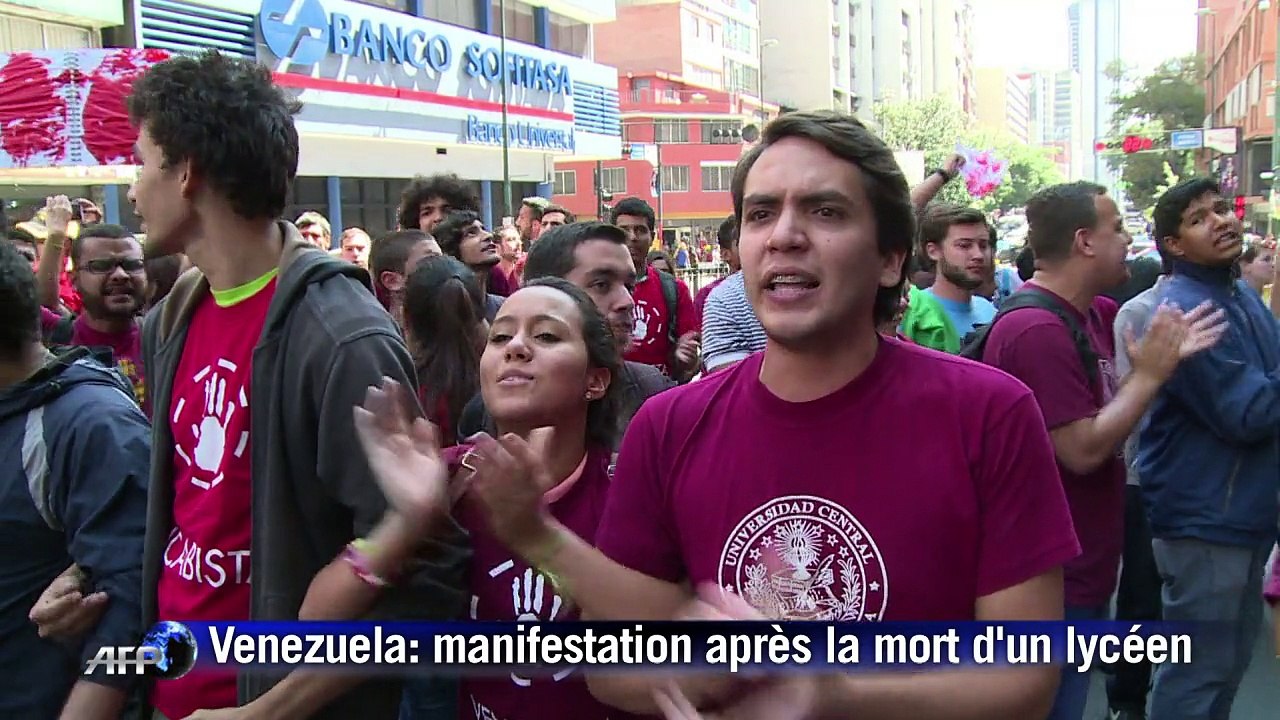 Venezuela: manifestation étudiante après la mort d'un lycéen