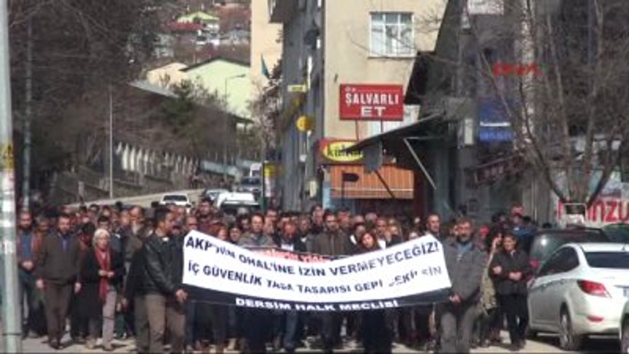 Tunceli İç Güvenlik Paketi, Tunceli'de Protesto...