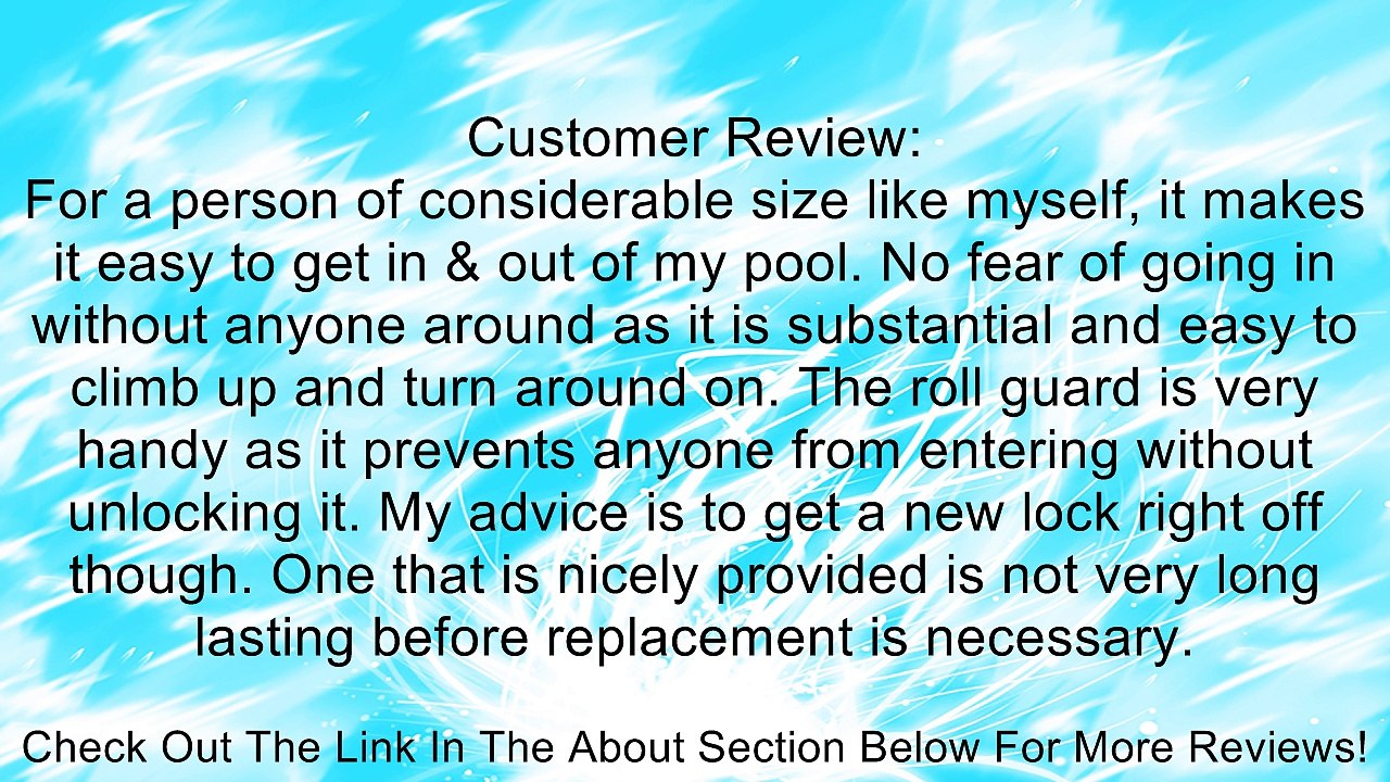 Confer Plastics A-Frame 7200 Above Ground Adjustable Pool Roll-Guard Safety Ladder Review