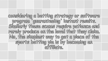 Sports Betting Affiliates: Getting Into The Game Without Risking A Dime