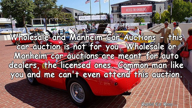 Look to car auctions for a great deal