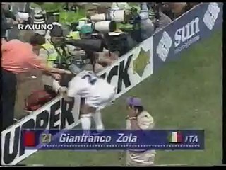 Italia vs Nigeria - USA 94 - Zola - espulsione scandalosa