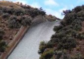 Daredevil Goes Down Utah Spillway on a Boogie Board