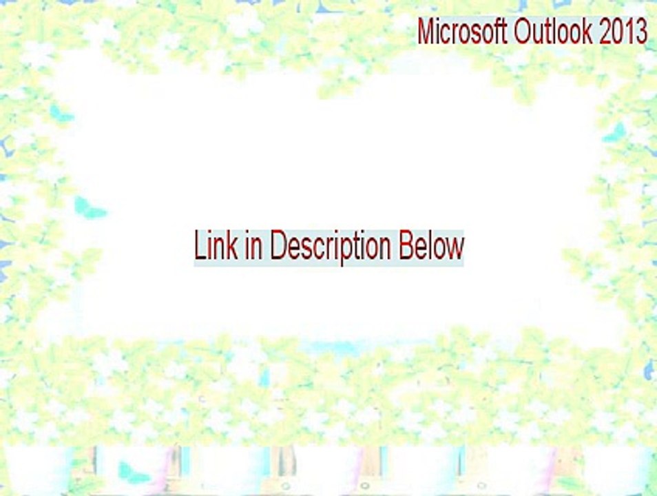 Microsoft Outlook 2013 Download Free - Instant Download (2015)