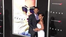 Will Smith se enfoca en su esposa Jada en el lanzamiento de Focus