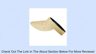 Plain Straw Wide Clip On Visor - Natural Review