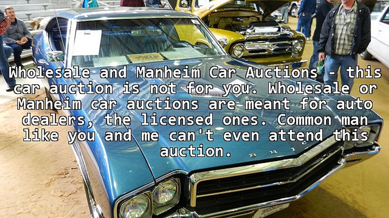 Look to car auctions for a great deal
