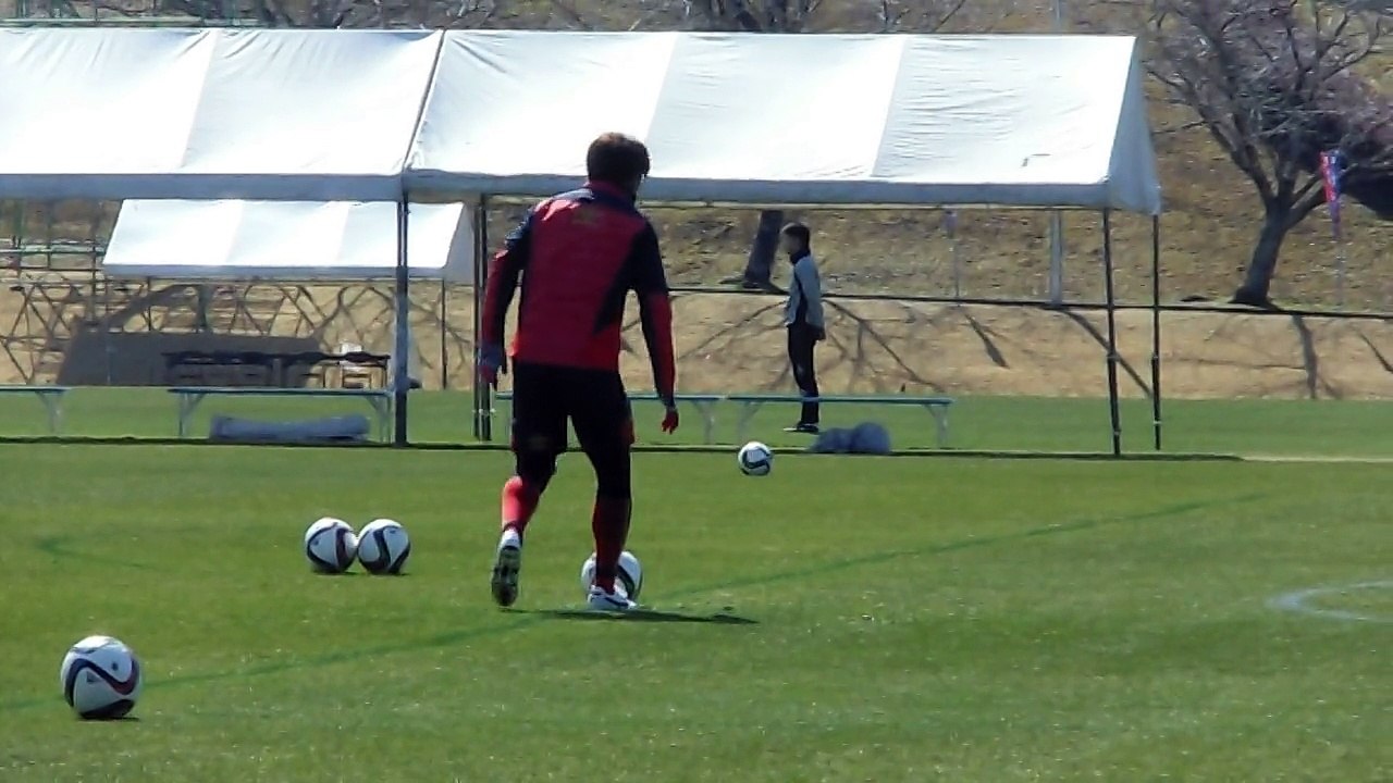 太田選手FK練.1