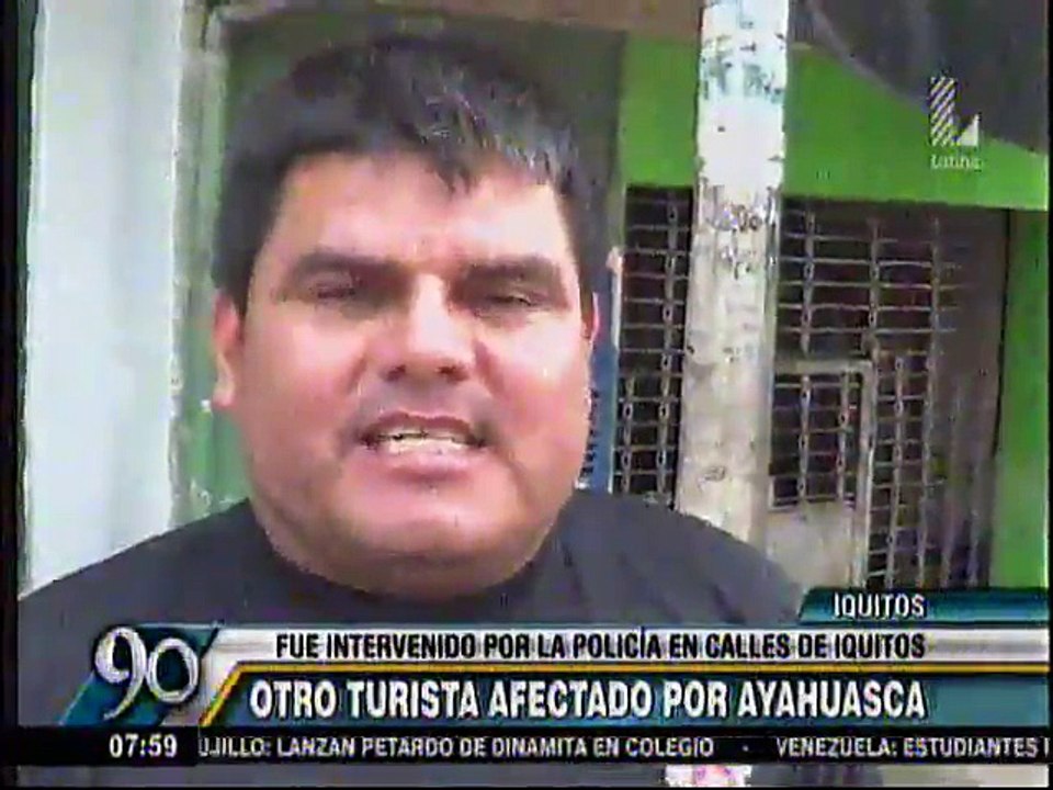 Iquitos: Un turista de EE.UU entra en trance tras beber ayahuasca
