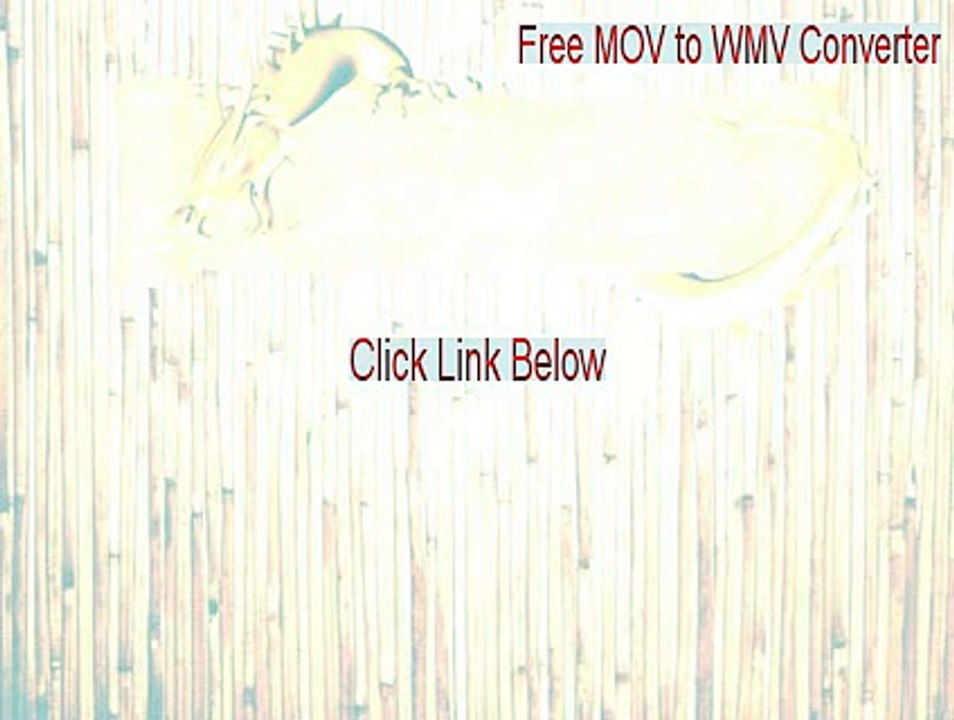 Free MOV to WMV Converter Crack [Legit Download]