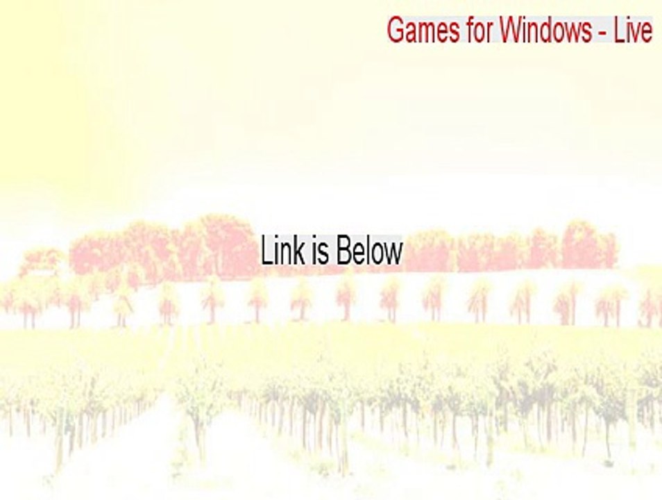 Games for Windows - Live Key Gen (games for windows - live redistributable)