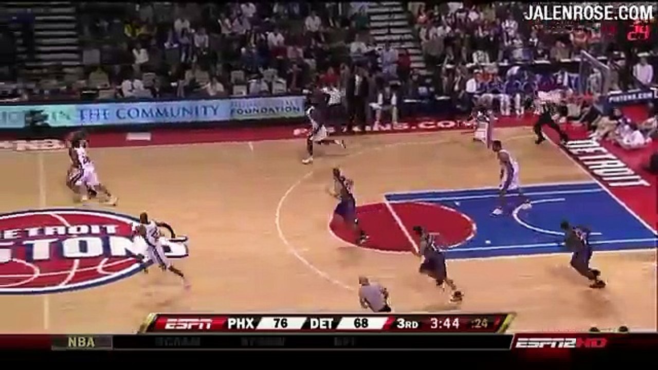 Allen Iverson Ridiculous 45-Foot Pass Between Grant Hill's Legs - Jalen Rose Comments