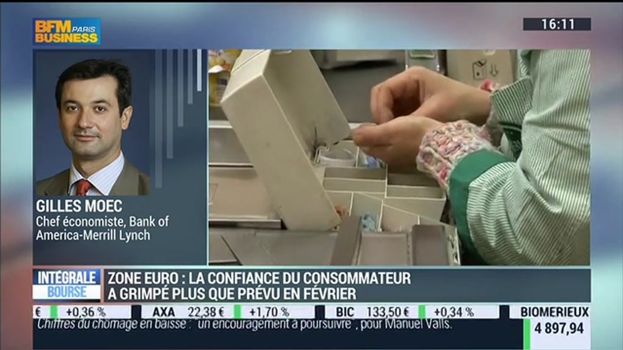 Zone euro: la confiance économique s'améliore: Gilles Moëc - 26/02