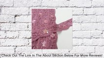 Beaded Sequin Raschel Lace Trim, 1-1/4 Inch by 1 Yard, Bluebell, Brown, Fuchsia, Turquoise, Moss Green, Old Gold, Purple, Rose Mauve, Red, Tan, White, SEE-NSL-0074BD Review