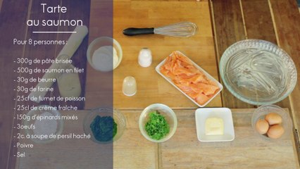 Recette - La tarte au saumon facile