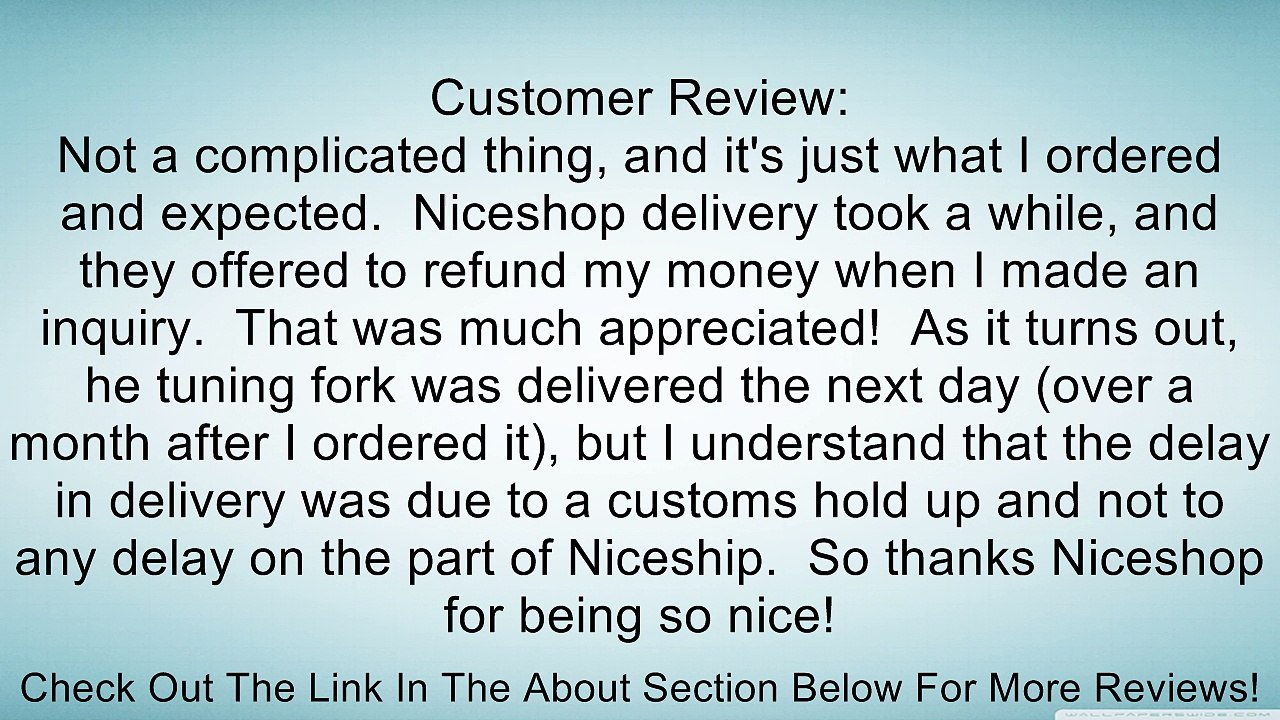 niceeshop(TM) A Tuning Fork - "A" 440 Hz TF Review
