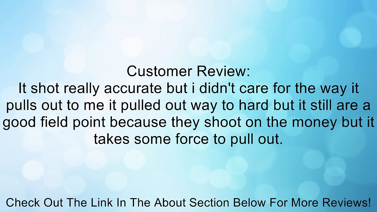 Excalibur Field Points, 11/32", 12 Pack 125 Grain Review