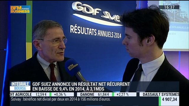 GDF Suez annonce un résultat net récurent en baisse en 2014: Gérard Mestrallet – 26/02